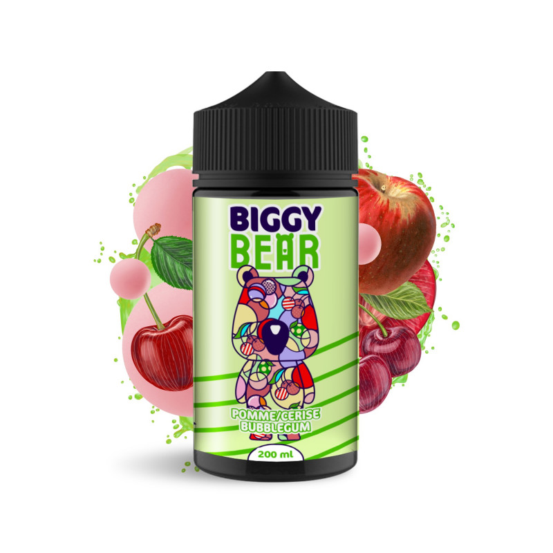 Pomme Cerise Bubble Gum 200ml - Biggy Bear