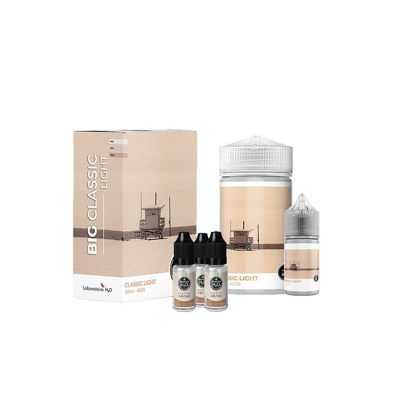 Pack Classic Light 200ml Classic Series (Nicotine:03 mg/ml) - Laboratoire H2O Sud