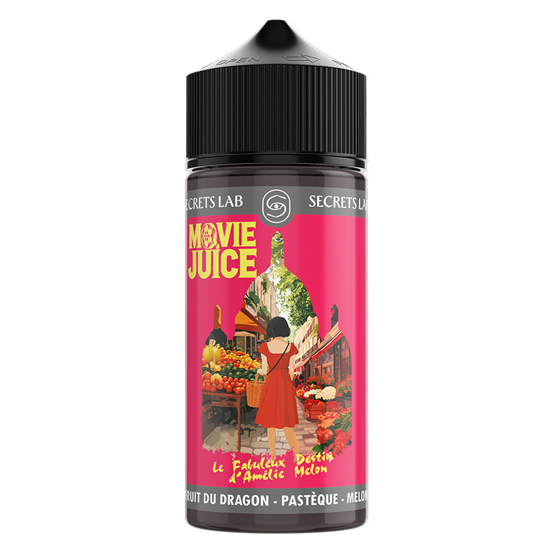 Le Fabuleux Destin d'Amélie Melon 100ml Movie Juice (Le Fabuleux Destin d'Amélie Melon 100ml Movie Juice - Secret's LAb) - Secrets Lab