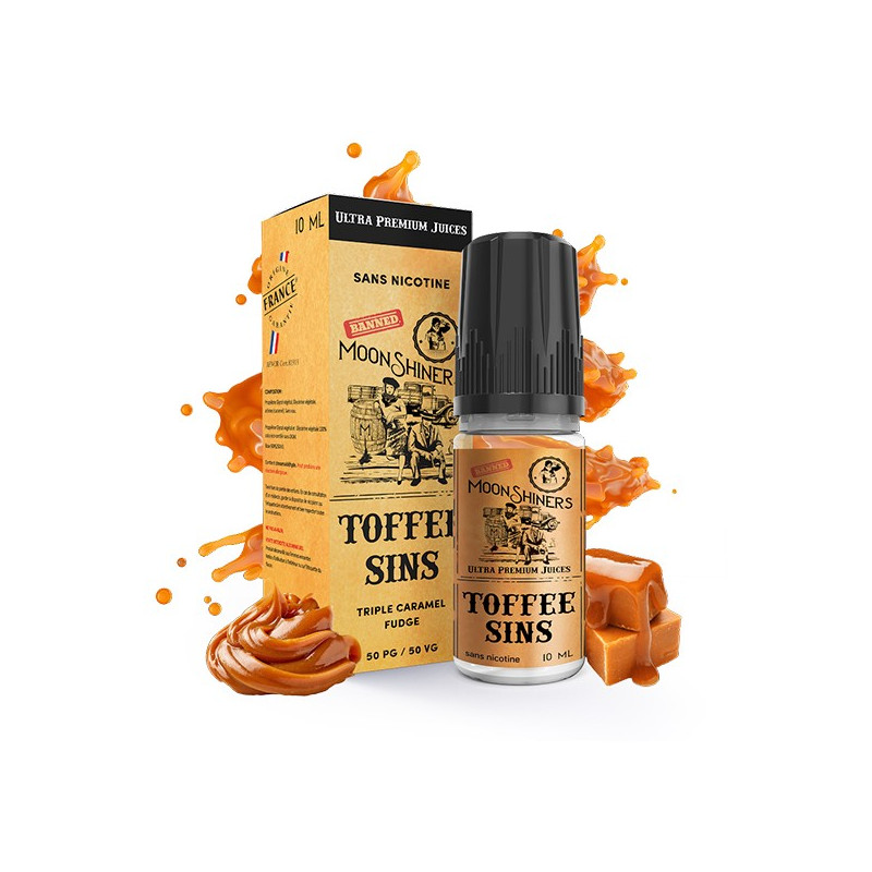 Toffee Sins 10ml (Nicotine: 00 mg/ml) - Le French Liquide