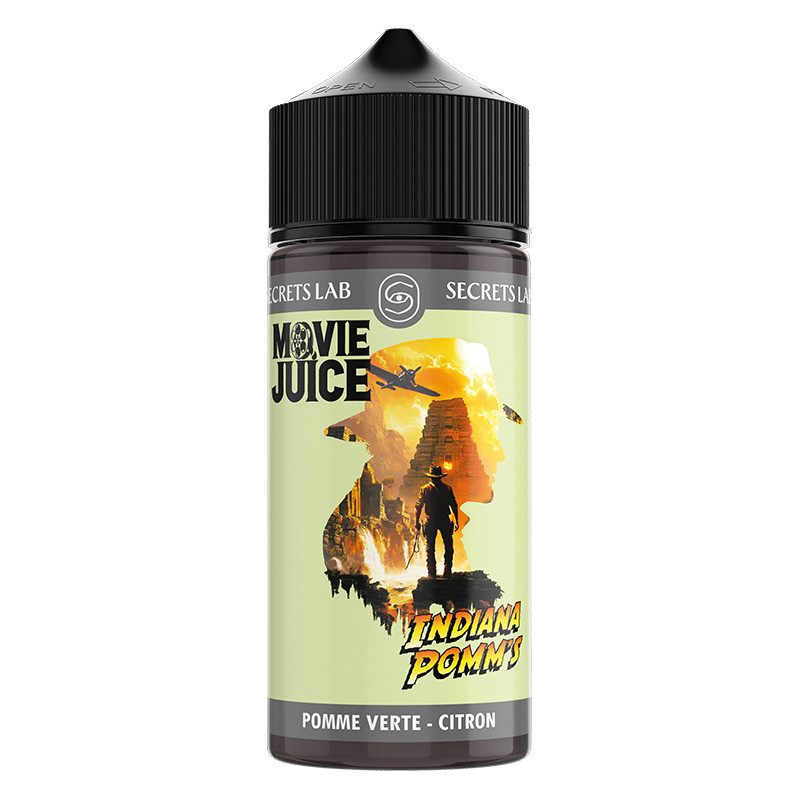 Indiana Pomm's 100ml Movie Juice (Indiana Pomm's 100ml Movie Juice - Secret's LAb) - Secrets Lab