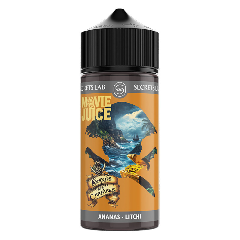 Ananas des Caraïbes 100ml Movie Juice (Ananas des Caraïbes 100ml Movie Juice - Secret's LAb) - Secrets Lab