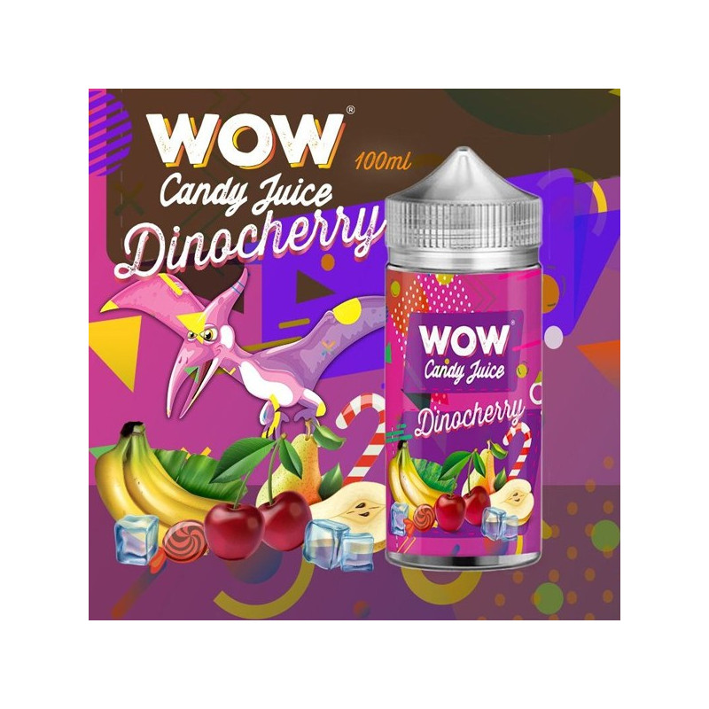 Dinocherry 100ml WOW Candy Juice - Made in Vape