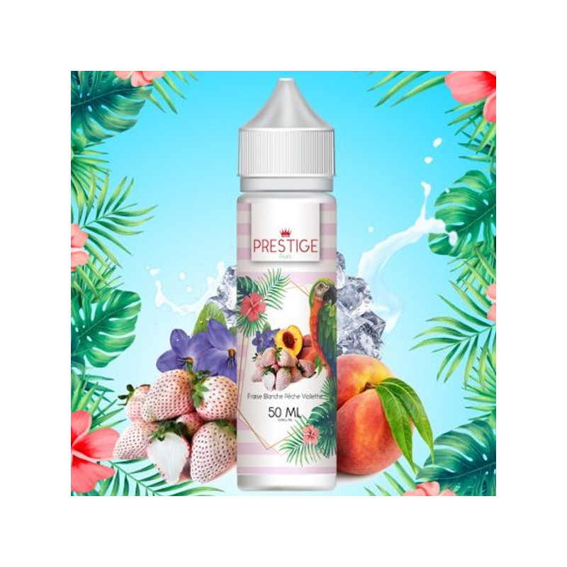 Fraise Blanche Pêche Violette 50ml (Fraise Blanche Pêche Violette 50ml - Prestige Fruits)
