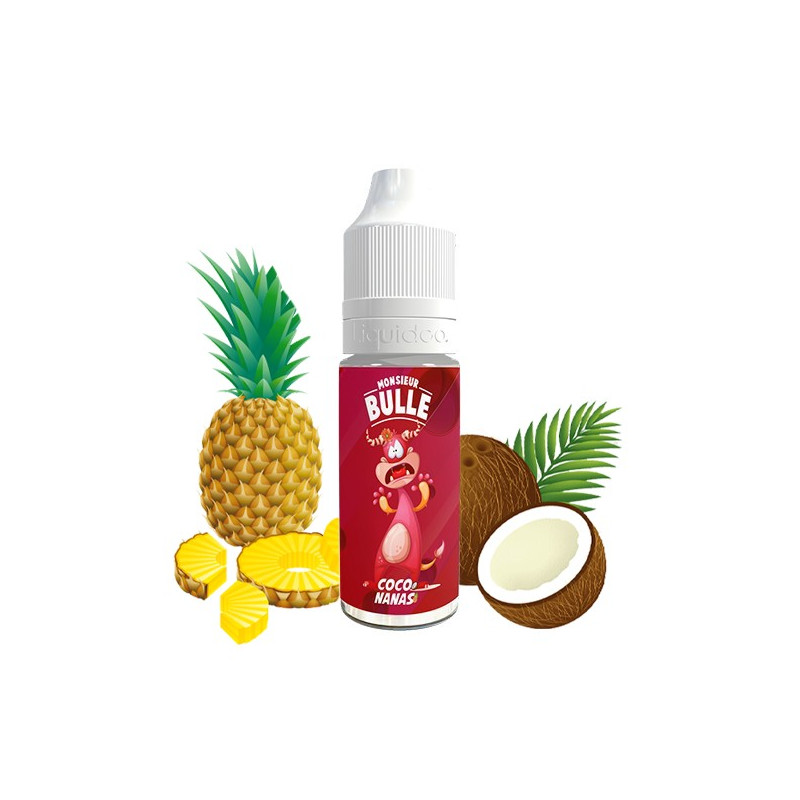Coconanas 10ml Monsieur Bulle (Nicotine: 00 mg/ml) - Liquideo
