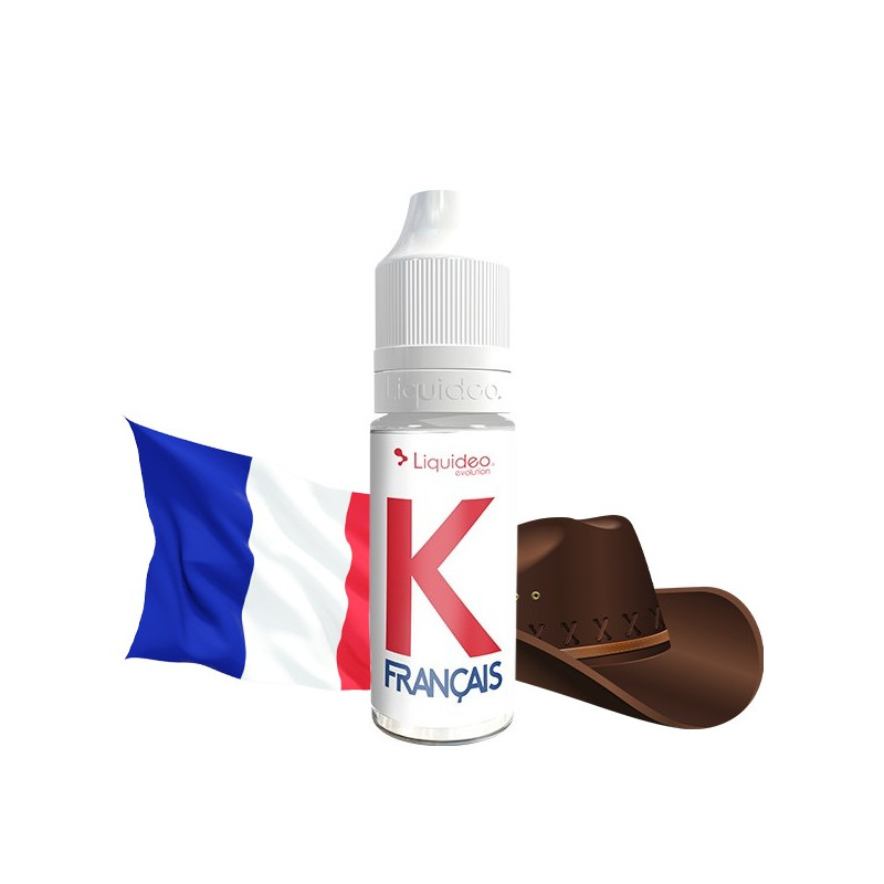 K Français 10ml (Nicotine:10 mg/ml) - Liquideo