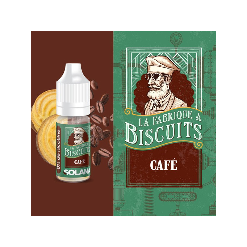 Café 10ml La Fabrique à Biscuits (Nicotine: 00 mg/ml) - Solana
