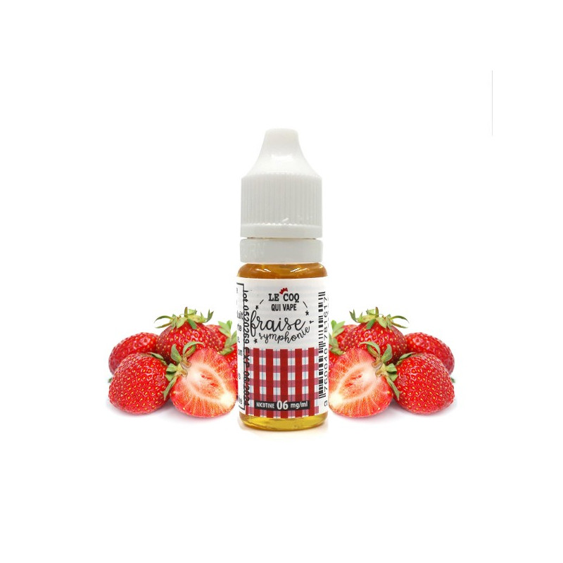 Fraise Symphonie 10ml Tutti Frutti du Coq (Nicotine:03 mg/ml) - Airomia