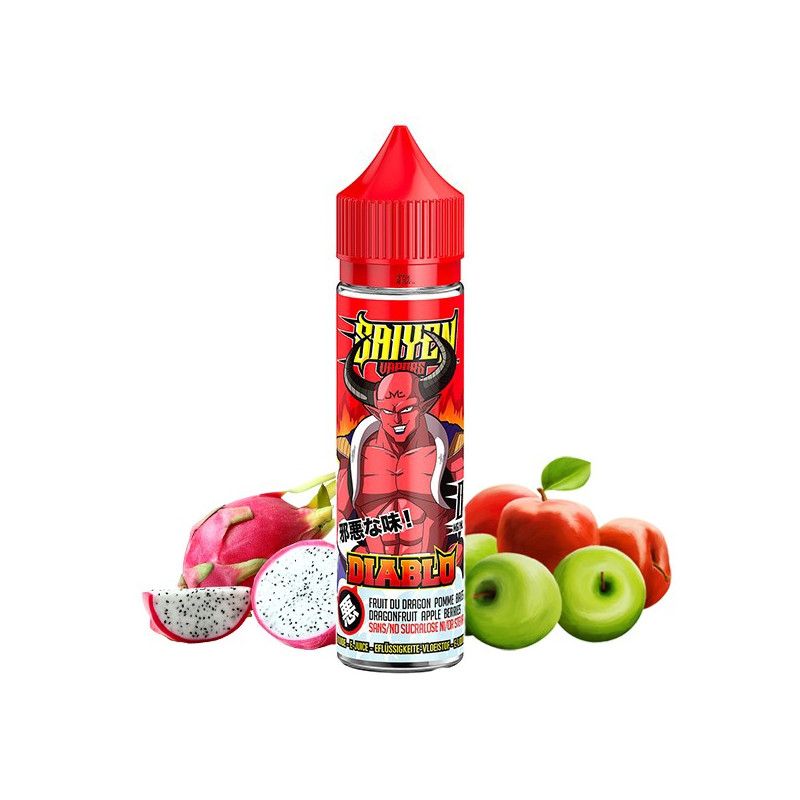 Diablo 50ml Saiyen Vapors (Nicotine: 00 mg/ml) - Swoke