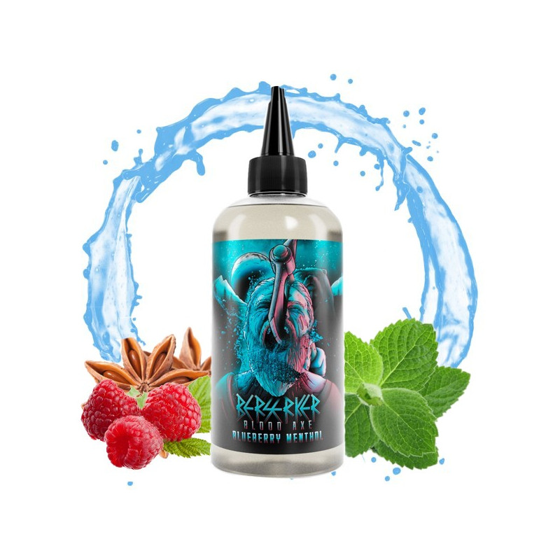 Blueberry Menthol 200ml Berserker Blood Axe - Joe's Juice (dropper inclus)