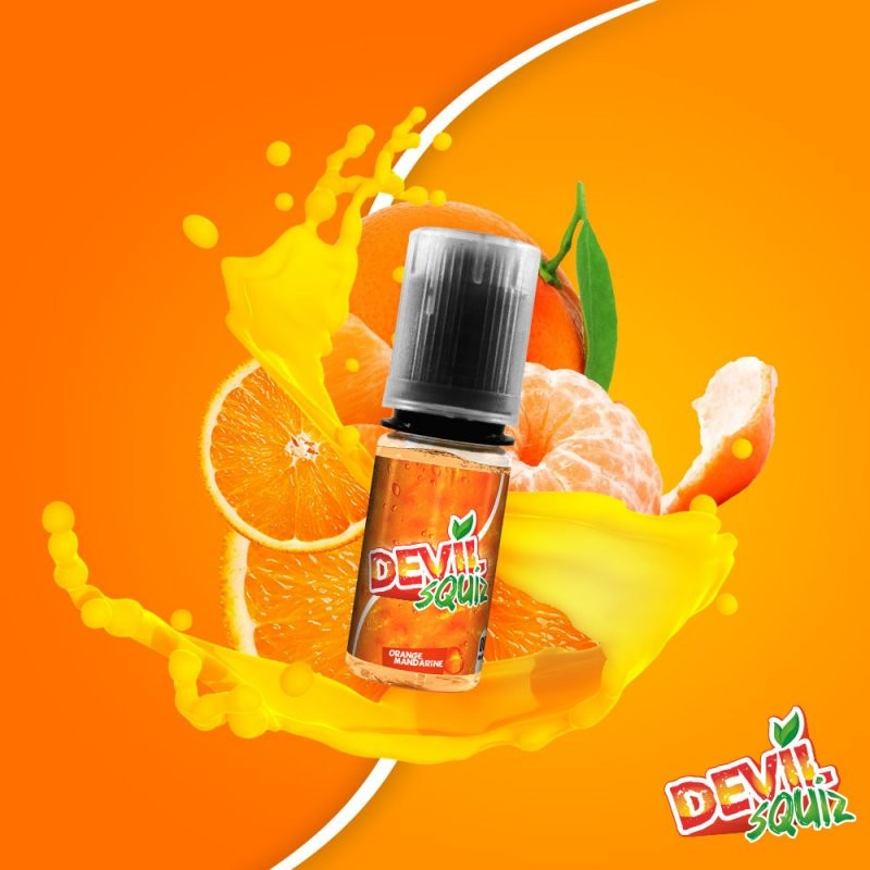 Orange Mandarine 10ml Devil Squiz (Nicotine:08 mg/ml) - AVAP