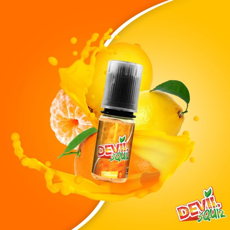 Citron Mandarine 10ml Devil Squiz (Nicotine:03 mg/ml) - AVAP
