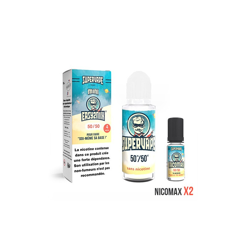 Kit Mini Easy2Mix 100ml 4mg (Taux de PG/VG:20%PG / 80%VG) - Le French Liquide