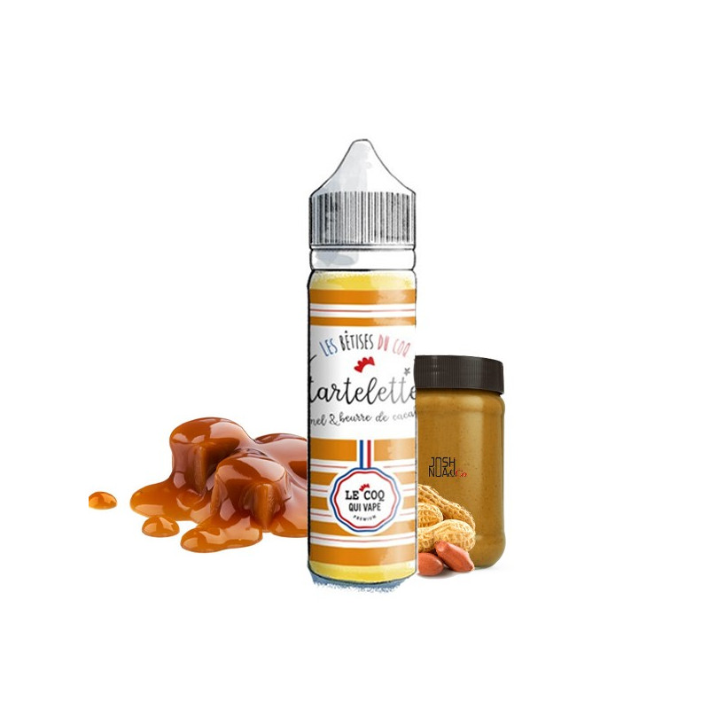 Tartelette Caramel Beurre de Cacahuète 50ml Les Bêtises du Coq (Tartelette Caramel Beurre de Cacahuète 50ml Les Bêtises du Coq - Le Coq qui Vape) - Airomia