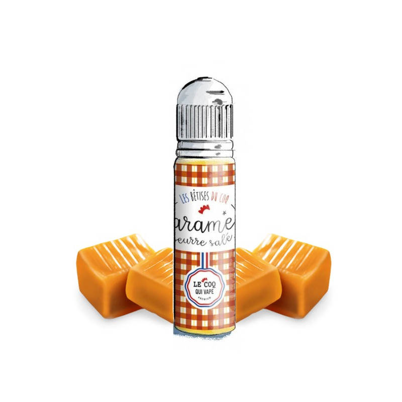 Caramel Beurre Salé 50ml Les Bêtises du Coq (Caramel Beurre Salé 50ml Les Bêtises du Coq - Le Coq qui Vape) - Airomia