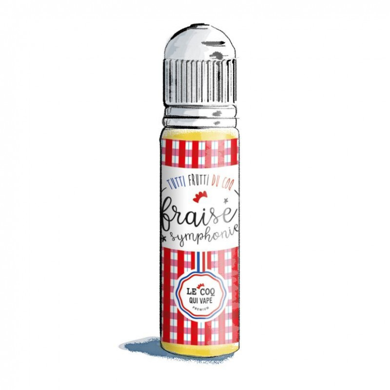 Fraise Symphonie 50ml Tutti Frutti du Coq (Fraise Symphonie 50ml Tutti Frutti du Coq - Le Coq qui Vape) - Airomia
