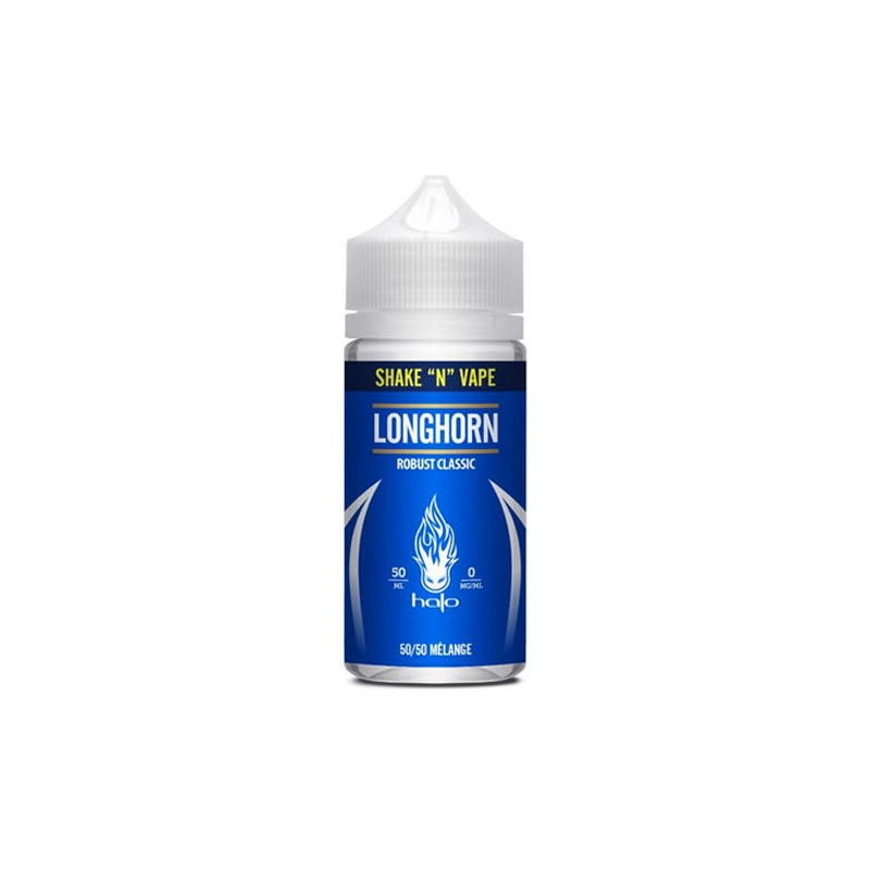Longhorn 50ml (Nicotine: 00 mg/ml) - Halo Premium eLiquides