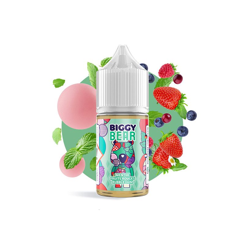 Concentré Menthe Fruits Rouges Bubble Gum 30ml - Biggy Bear