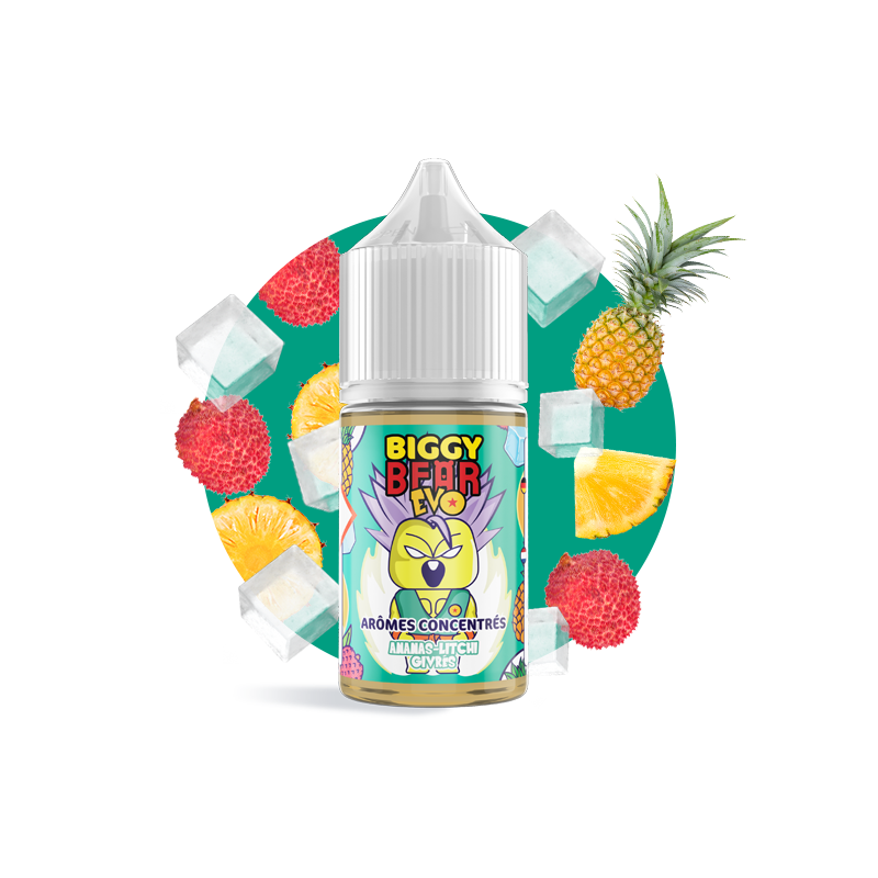 Concentré Ananas Litchi Givrés 30ml - Biggy Bear EVO