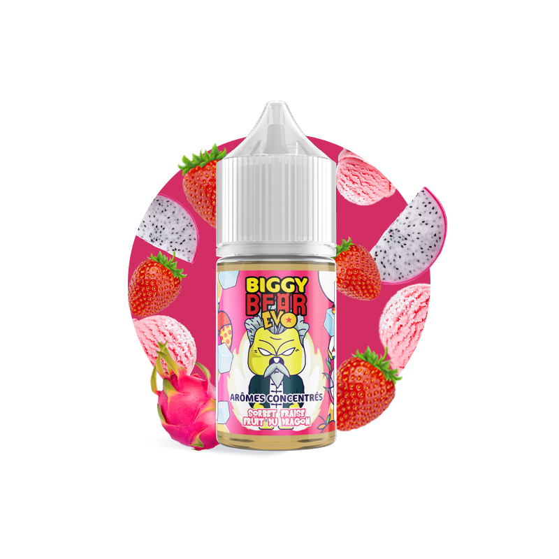 Concentré Sorbet Fraise Fruit du Dragon 30ml - Biggy Bear EVO