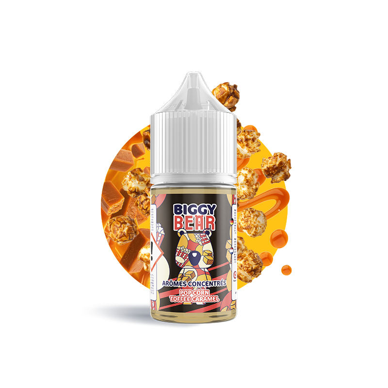 Concentré Pop Corn Toffee Caramel 30ml - Biggy Bear