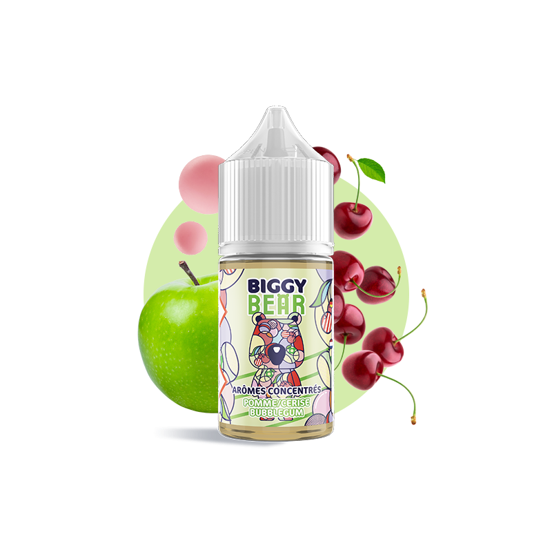 Concentré Pomme Cerise Bubble Gum 30ml - Biggy Bear