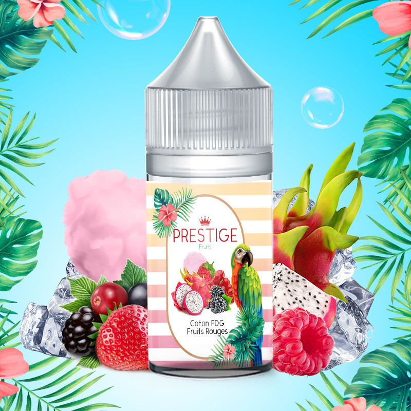 Concentré Cotton Candy, Fruit du dragon, Fruits rouges 30ml (Concentré Cotton Candy, Fruit du dragon, Fruits rouges 30ml - Prestige Fruits)