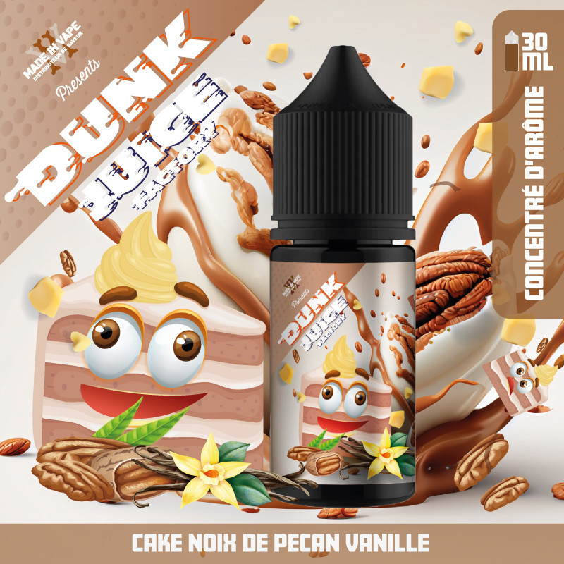 Concentré Cake Noix de Pécan Vanille 30ml Dunk Juice Factory - Made in Vape