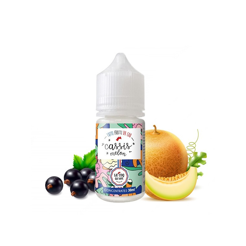 Concentré Cassis Melon 30ml Tutti Frutti du Coq (Concentré Cassis Melon 30ml Tutti Frutti du Coq - Le Coq qui Vape) - Airomia