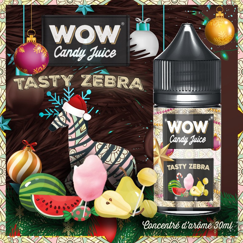 Concentré Tasty Zebra 30ml WOW Candy Juice - Made in Vape