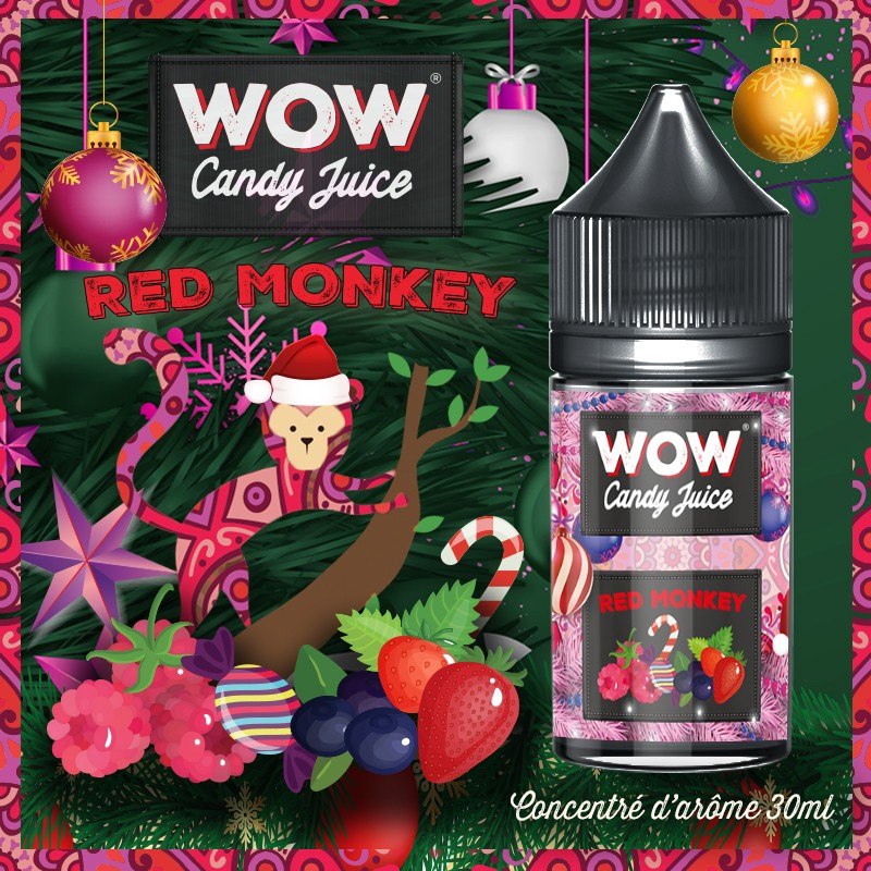 Concentré Red Monkey 30ml WOW Candy Juice - Made in Vape
