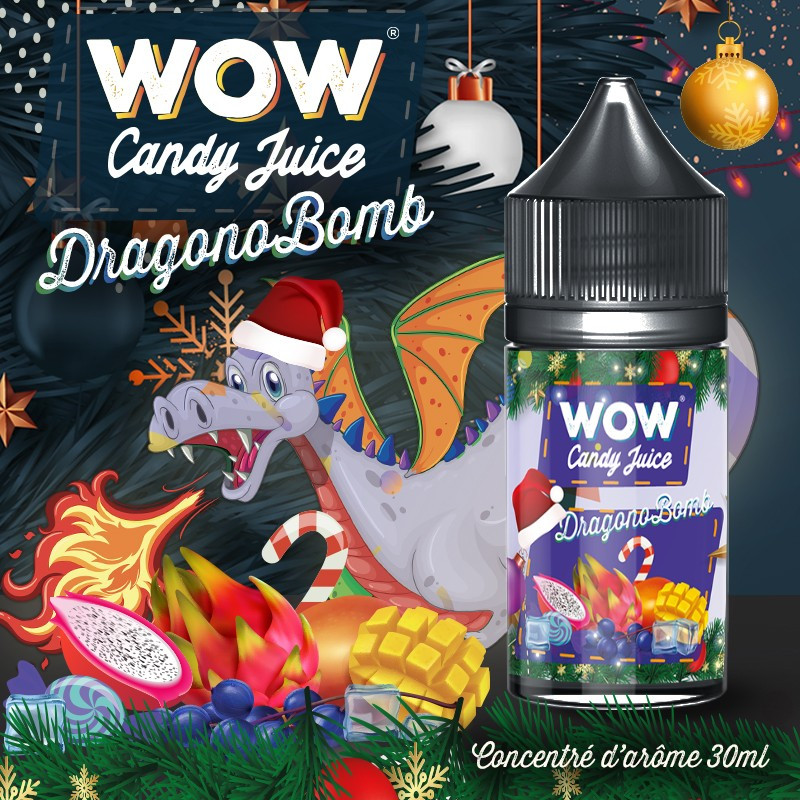 Concentré DragonoBomb 30ml WOW Candy Juice - Made in Vape