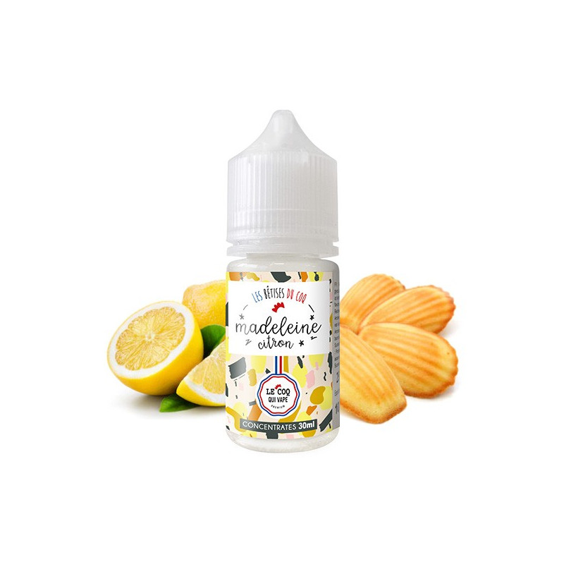 Concentré Madeleine Citron 30ml Les Bêtises du Coq (Concentré Madeleine Citron 30ml Les Bêtises du Coq - Le Coq qui Vape) - Airomia