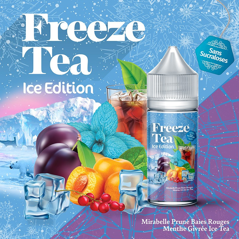 Concentré Mirabelle Prune Baies Rouges Ice Tea 30ml Freeze Tea Ice - Made in Vape