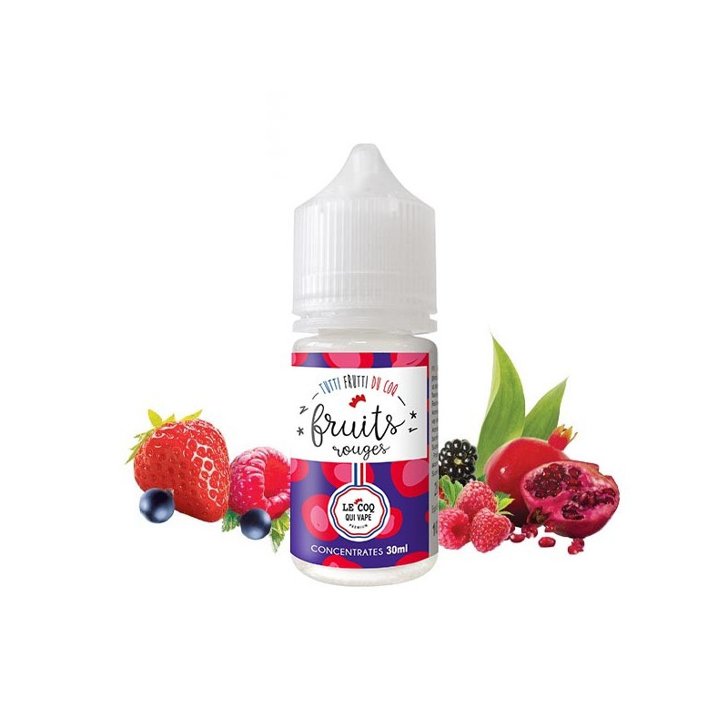 Concentré Fruits Rouges 30ml Tutti Frutti du Coq (Concentré Fruits Rouges 30ml Tutti Frutti du Coq - Le Coq qui Vape) - Airomia