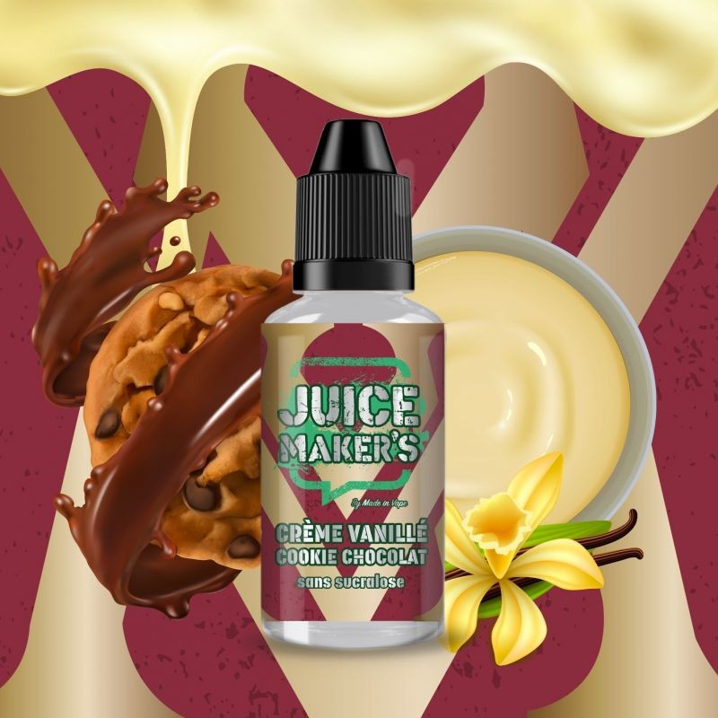 Concentré Crème Vanille Cookie Chocolat 30ml Juice Maker's - Made In Vape