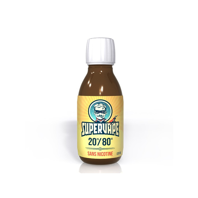 Base 20%PG / 80%VG 120ml (Base 20%PG / 80%VG 120ml - Supervape (0 mg/ml)) - Le French Liquide