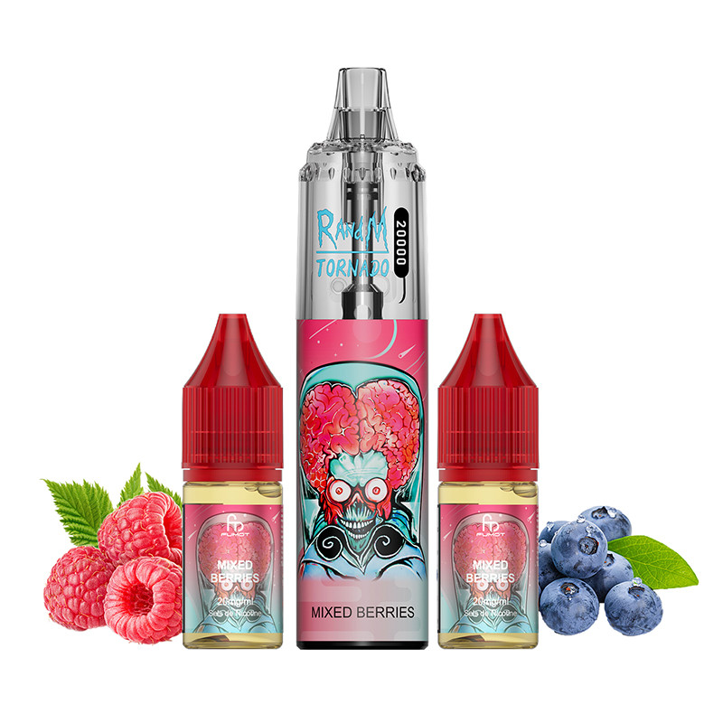 Puff Tornado RandM 20K Mixed Berries 850mAh (Nicotine:20 mg/ml) - Fumot