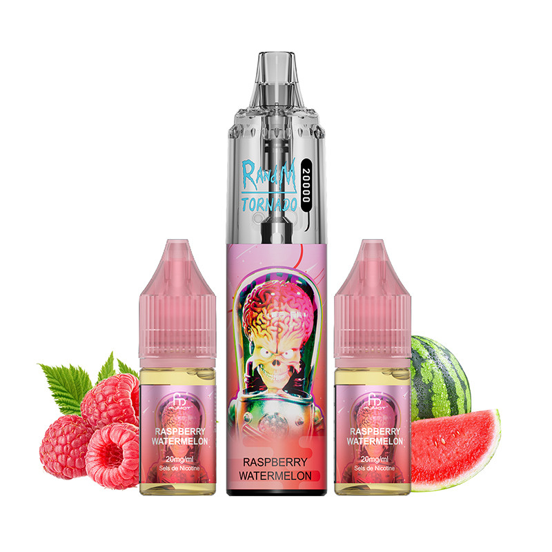 Puff Tornado RandM 20K Raspberry Watermelon 850mAh (Nicotine:20 mg/ml) - Fumot