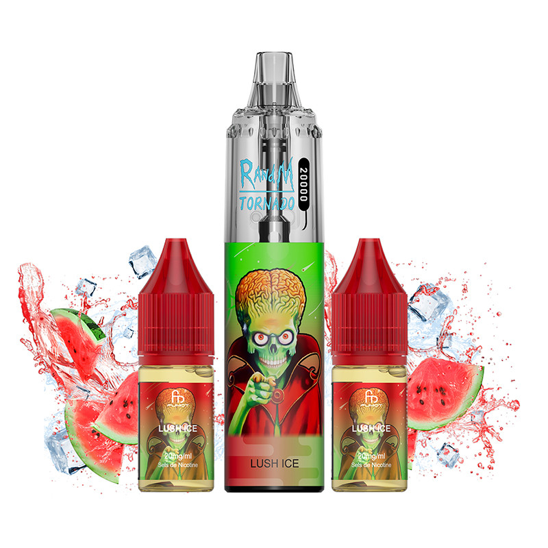 Puff Tornado RandM 20K Lush Ice 850mAh (Nicotine:20 mg/ml) - Fumot