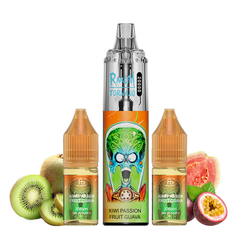 Puff Tornado RandM 20K Kiwi Passion Fruit Guava 850mAh (Nicotine:20 mg/ml) - Fumot
