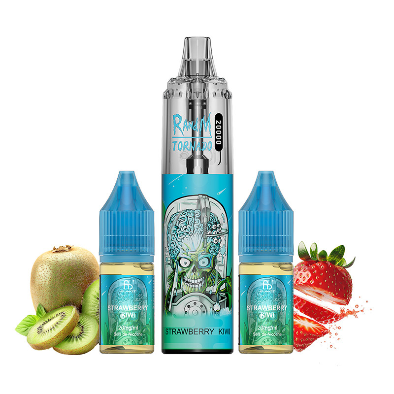 Puff Tornado RandM 20K Strawberry Kiwi 850mAh (Nicotine:20 mg/ml) - Fumot