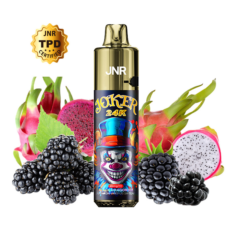 Puff Joker 24K Black Dragon Ice 800mAh 2ml (Nicotine:20 mg/ml) - JNR
