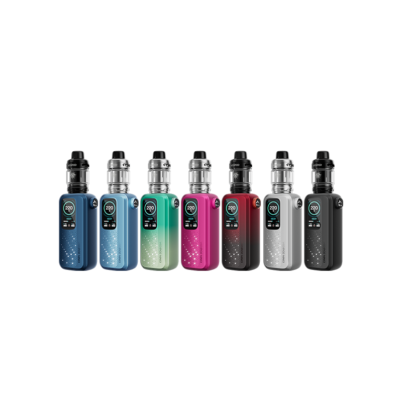 Kit Vinci Spark 220 avec Uforce-X (Couleurs :Rose Red) - VooPoo