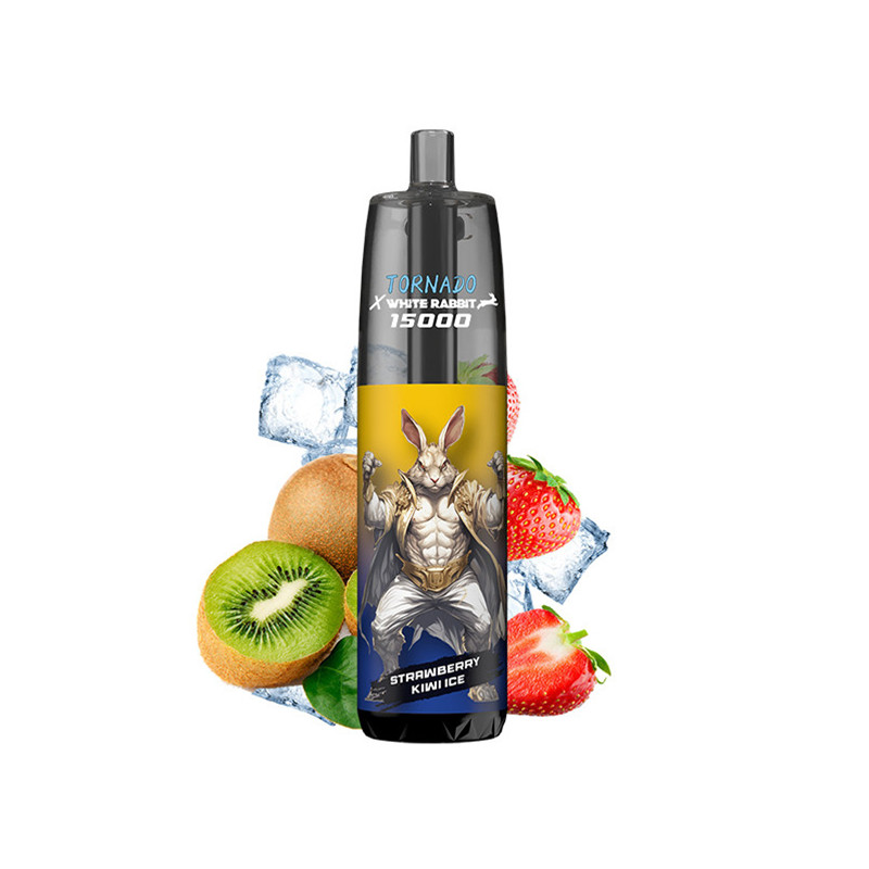 Puff Tornado 15K Strawberry Kiwi Ice 650mAh 14ml (Nicotine:20 mg/ml) - Tornado x White Rabbit