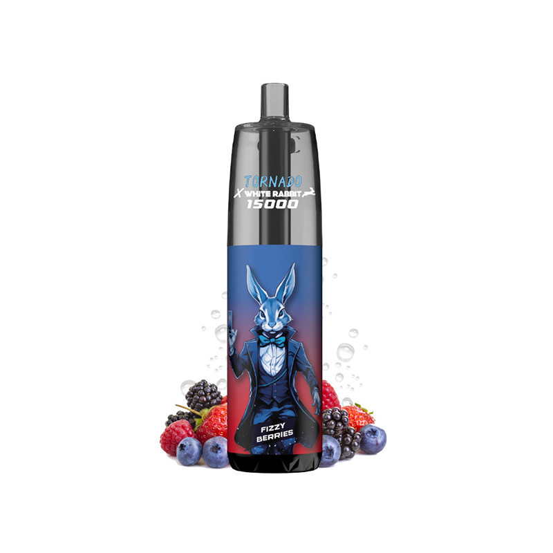 Puff Tornado 15K Fizzy Berries 650mAh 14ml (Nicotine:20 mg/ml) - Tornado x White Rabbit
