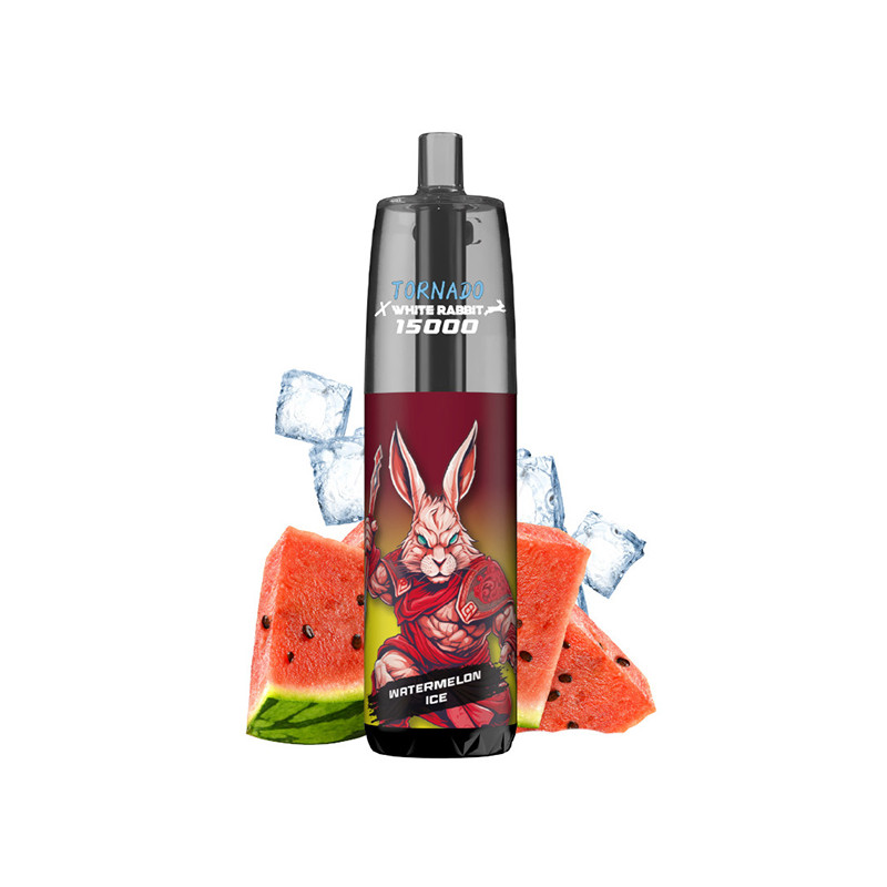 Puff Tornado 15K Watermelon Ice 650mAh 14ml (Nicotine:10 mg/ml) - Tornado x White Rabbit