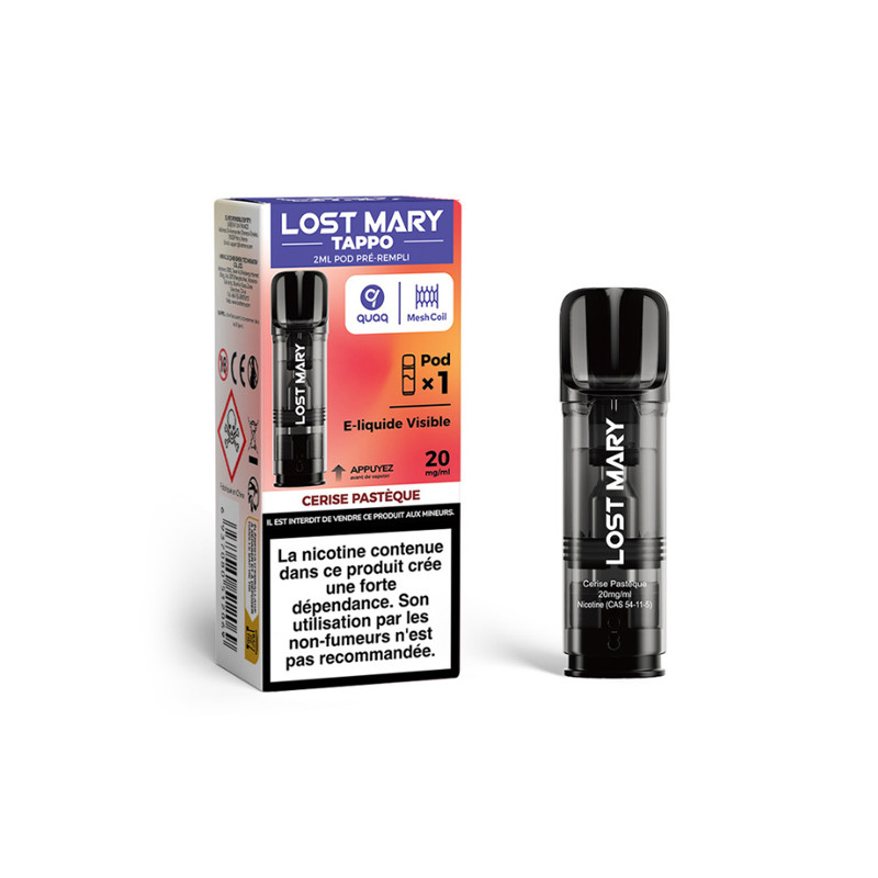 Pod Pré-rempli Tappo Cerise Pastèque 2ml (Nicotine:20 mg/ml) - Lost Mary