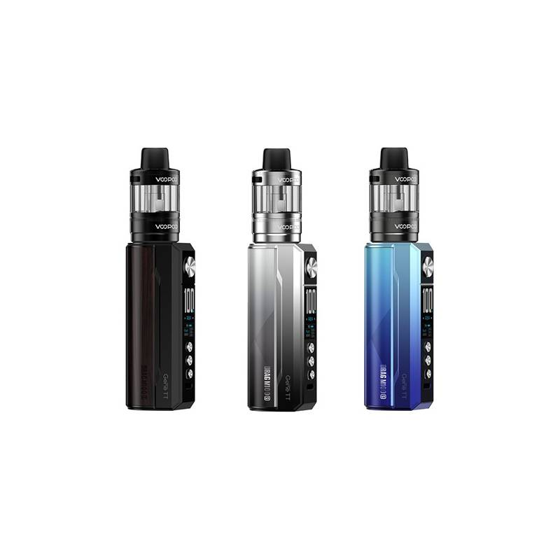 Kit Pod Drag M100S avec PnP-X DTL (Couleurs :Black & Darkwood) - VooPoo