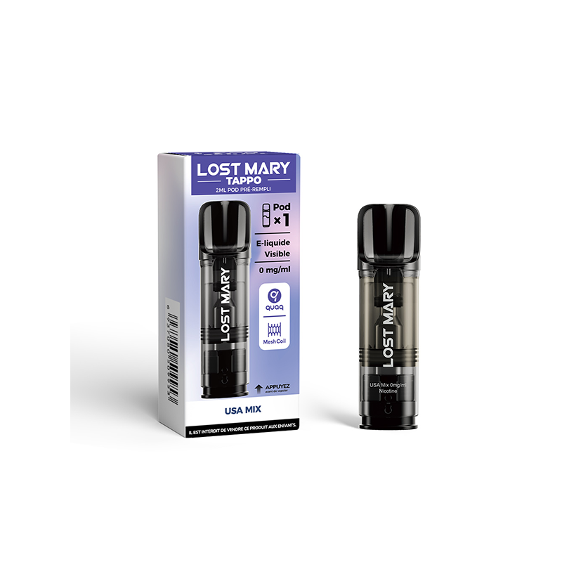 Pod Pré-rempli Tappo USA Mix 2ml (Nicotine:10 mg/ml) - Lost Mary